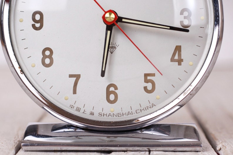 Vintage Chinese Mechanical Alarm Clock Windup Working Etsy