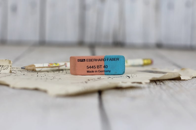 Vintage Eberhard Faber One Eraser Rubber Eraser of a Pencil Etsy
