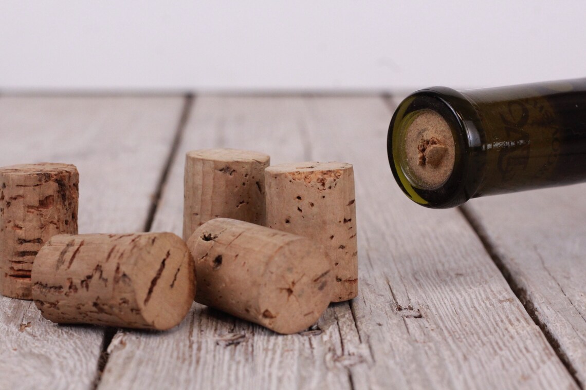 Vintage Set of Five Cork Bottle Stoppers Wine Corks Stoppers Etsy