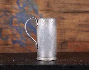 Vintage 1930s Liquid Measuring Jug, European Pub Decor