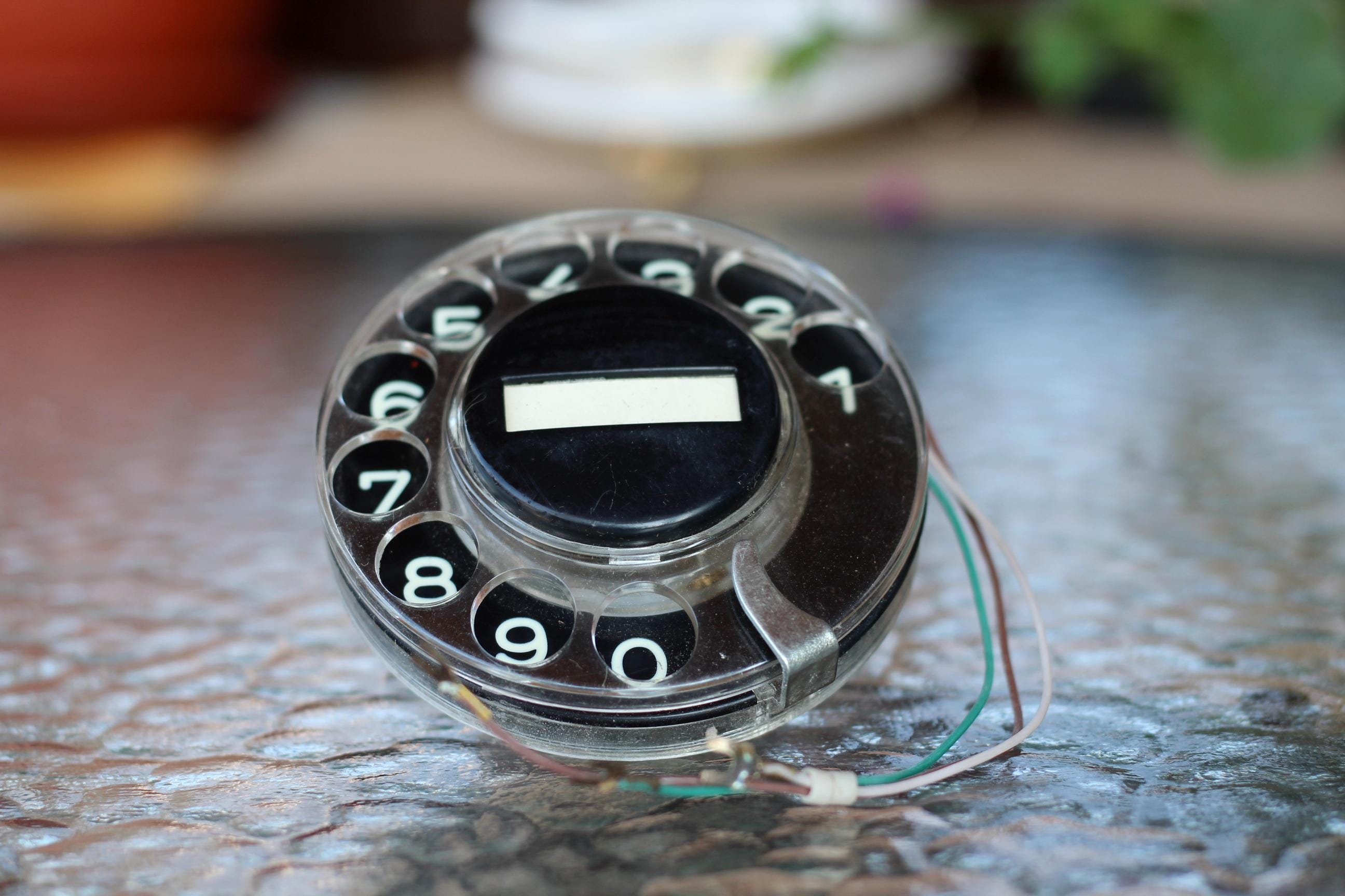 Vintage Rotary Phone Dial Disk: 1970s Industrial Decor Part - Etsy