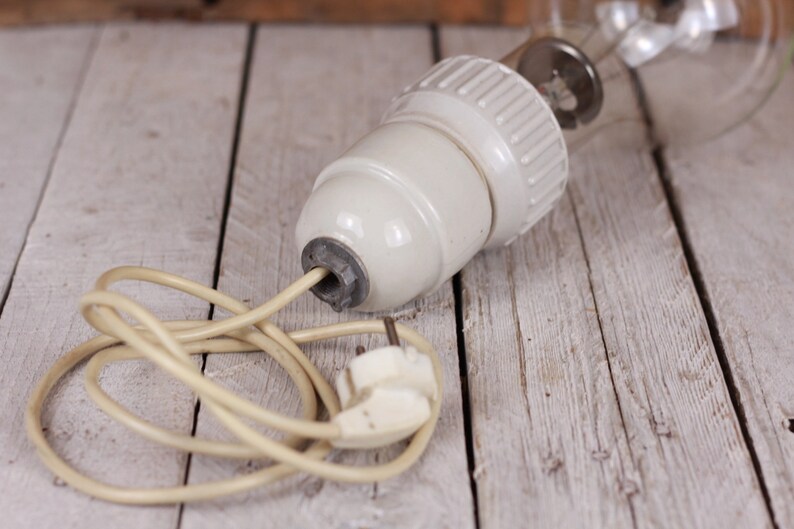 Art supply Industrial bulb lamp Steampunk bulb lamp Big bulb lamp Glowing bulb lamp 500W lamp Vintage bulb lamp Very large bulb lamp