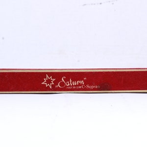 Vintage Whistle Flute with Six Holes, Saturn Whistle Flute, Whistle Flute in Original Box,  Made in DDR