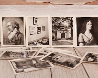 Fotografía vintage del Museo Liszt, fotos en blanco y negro, imágenes alemanas