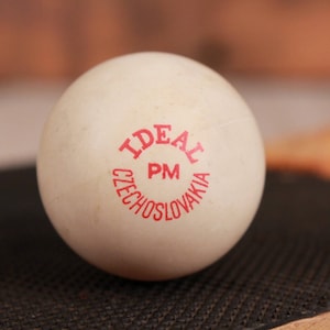 Vintage Table Tennis Ball Ping Pong Czechoslovakia Ping Pong Sport Collectible Equipment Ideal PM