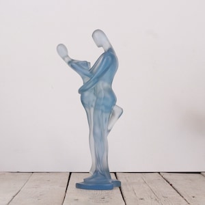 Vintage Plastikstatuette, Frau und Mann, Tanzendes Paar, Skulptur, Balletttänzer