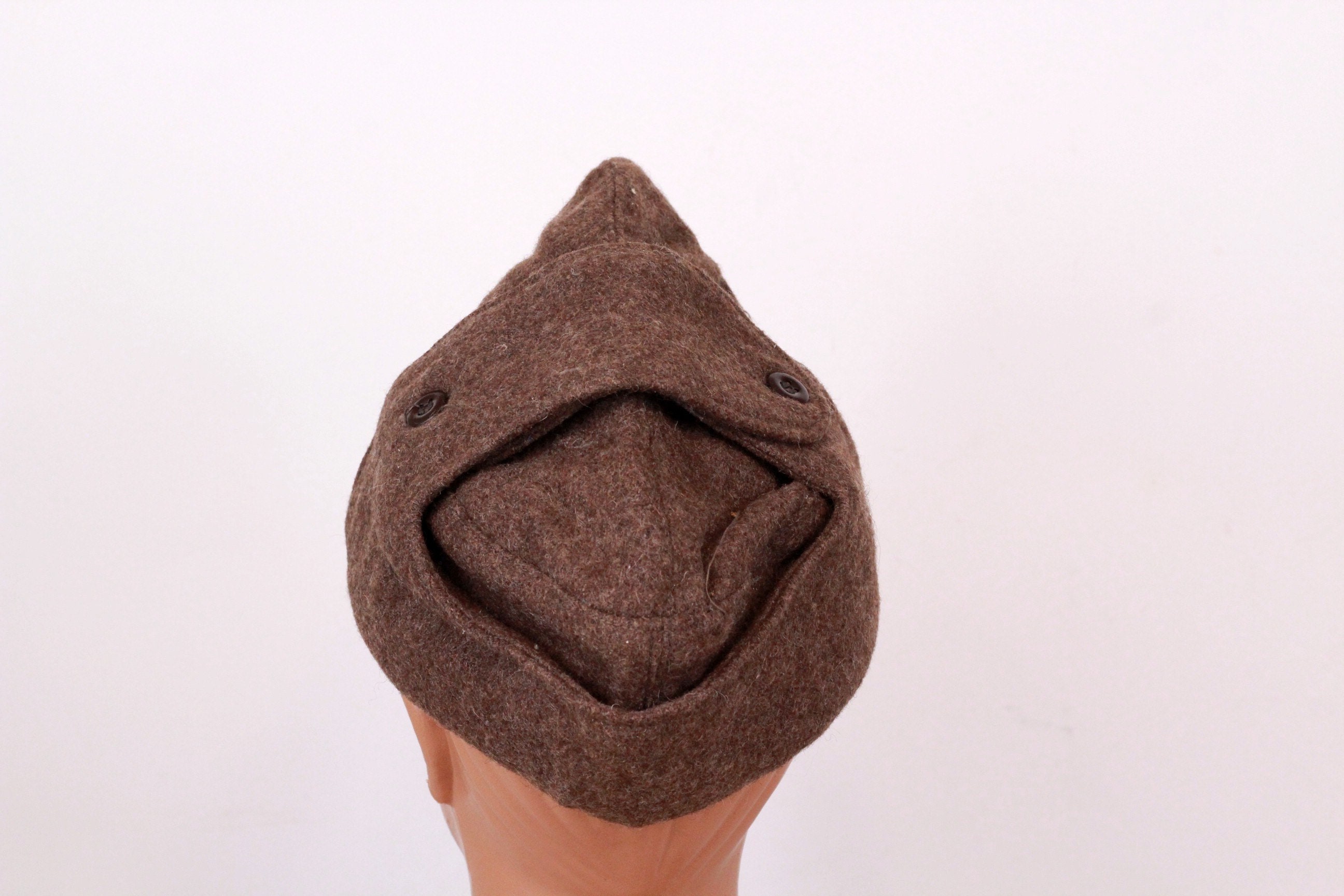 Vintage Wool Ushanka Hat, Soviet Military Style (size M) - Etsy