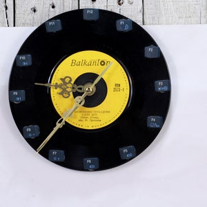 Hand Made Vinyl Record Wall Clock