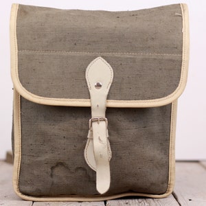 Vintage Military Canvas Bag Green Field Bag Cross Body Shoulder Canvas Bag Students Bag Sergeant&#39;s Maps Bag