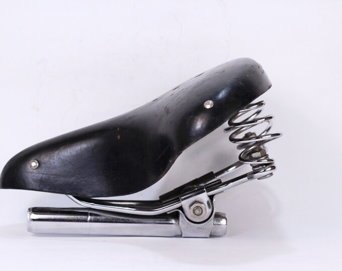 Bicycle Saddle, Old Bicycle Saddle, Faux Leather Seat, Vintage Bicycle