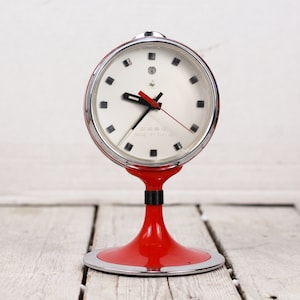 Vintage Mechanical Wind-up Shanghai China Clock Diamond Working