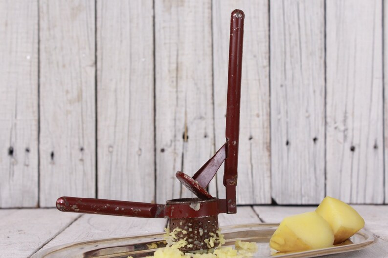 Vintage Metal Hand Press Potato Ricer Etsy UK