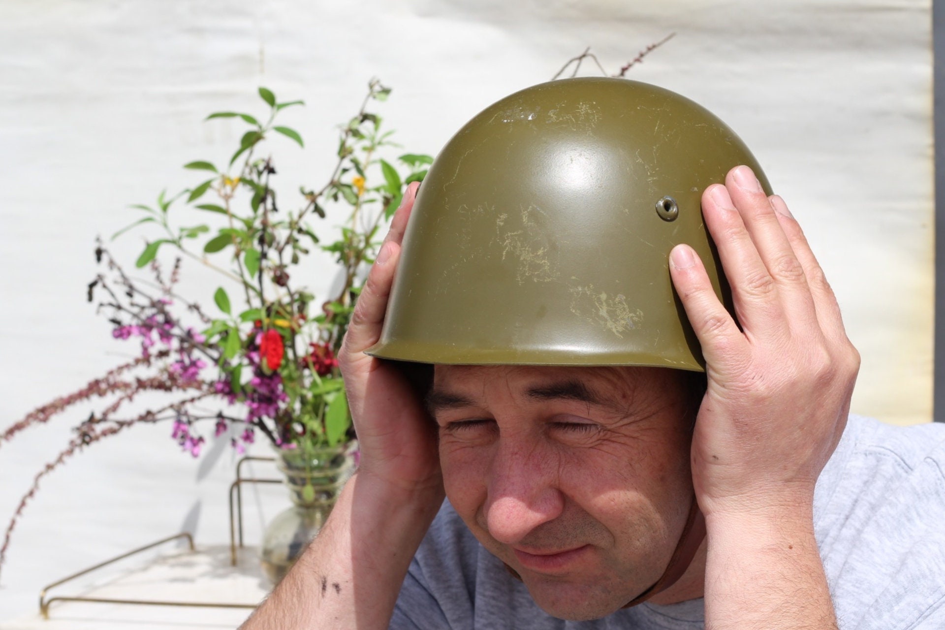 CASCO MILITAR VERDE