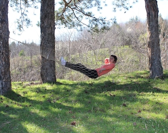 Vintage Camping Hammock, Swing/ Bed Rope Hammock