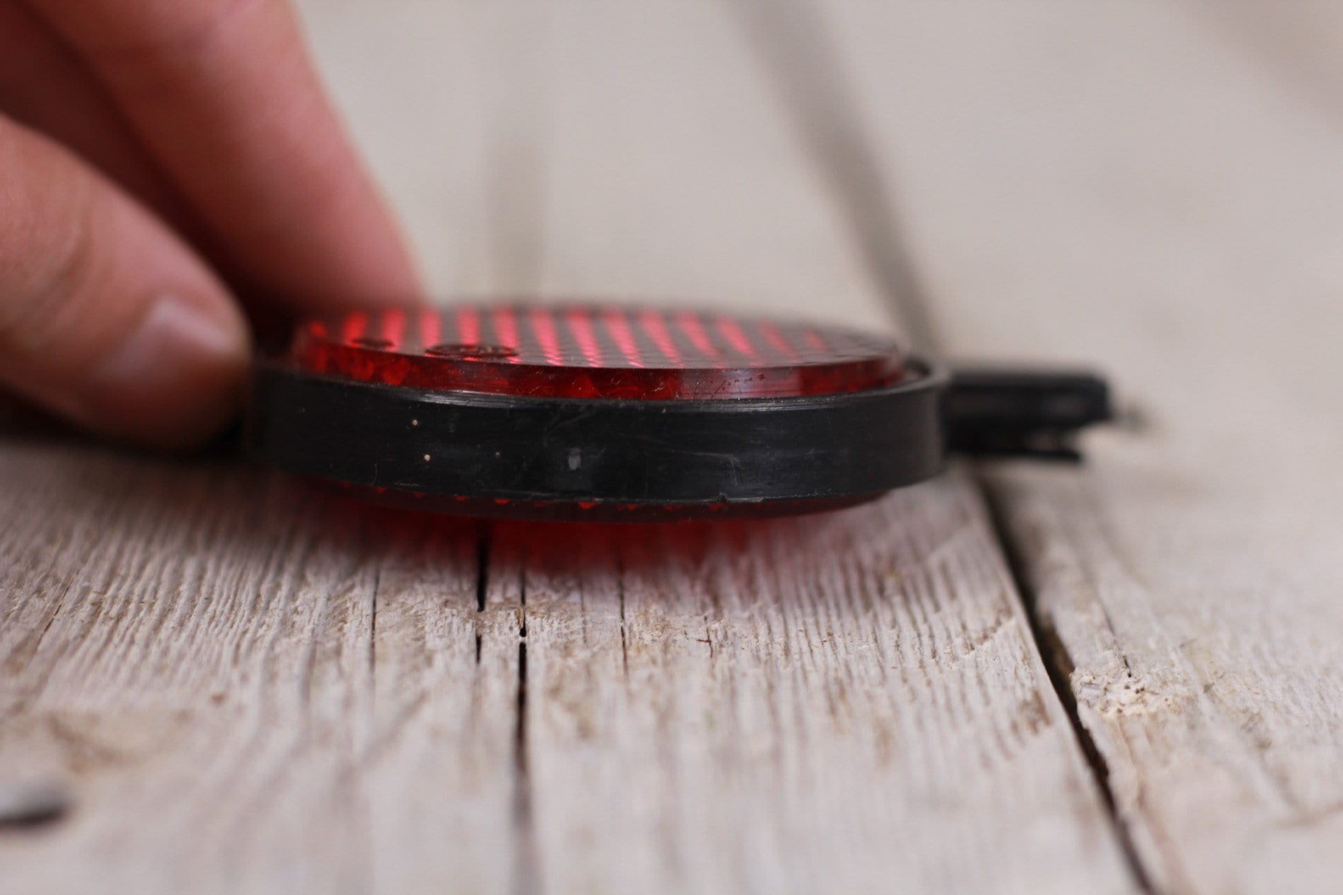 Vintage Round Red Bicycle Reflector Etsy UK