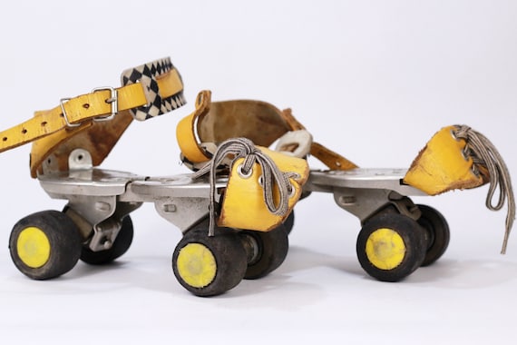 Roller Skates, Vintage Roller Derby, Four Wheel Skates