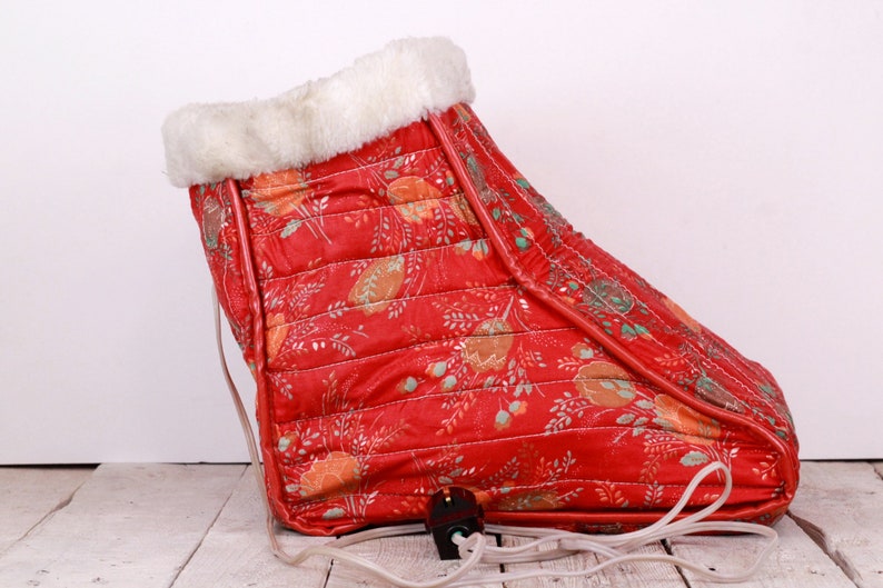 Vintage Electric Foot Warmer Boot Warming Electric Boot  Gift for Seniors