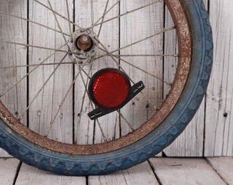 Vintage Round Red Bicycle Reflector