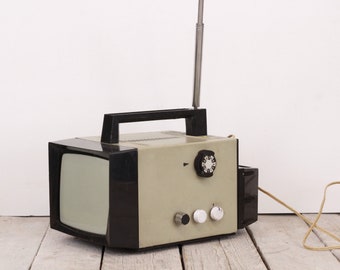 Televisor portátil soviético de la URSS, Electronica VL-100, Vintage