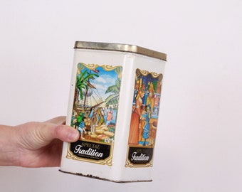 Vintage Special Tradition Coffee Container, Tin Box, Made in German