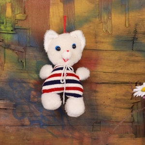 Vintage Animal Plush Toy Cat