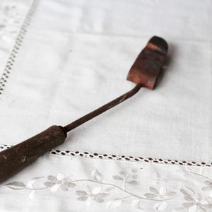 Vintage Soldering Iron with Wooden Handle, Copper Head Soldering Iron