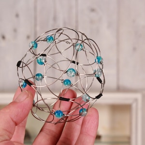 Wire mandala, Mandala, Mandala movement, Flower mandala, 3d mandala, Meditation toy, Magic loops, Iron bracelet, Children&#39;s toy