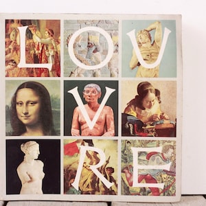 Vintage Louvre Museum Guidebook: Illustrated French Art