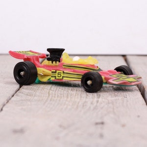Juguete de coche de carreras de Fórmula 1 de plástico vintage