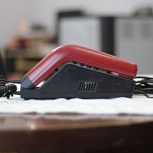 Wall Red Push Button Telephone, Retro Home Bar Pub Phone