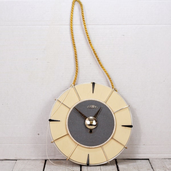 Retro Wind-Up Wall Hanging Clock PRIM Analog Clock Made in Czechoslovakia circa 1980 Fully Working