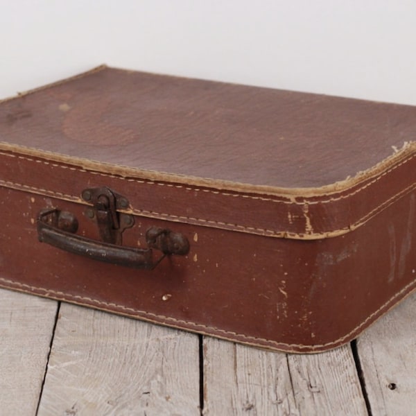 Kleiner Koffer, Kindertragetasche, antiker kleiner Koffer, alter Gepäck-Kinderkoffer, Kinderkoffer aus den 30er Jahren, Reisetasche, Handtasche