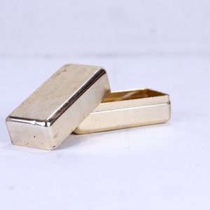 Vintage 70s Aluminum Shaving Brush Travel Case