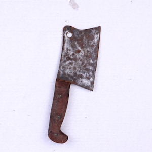 Vintage Meat Cleaver, Butcher Knife, Meat Chopper, Beef Pork Lamb