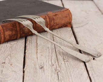 Antique Alpacca Forks Set of Two