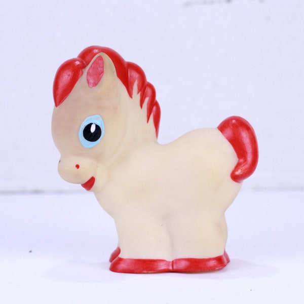 Vintage Rubber Toy, Donkey, Pony, Animal