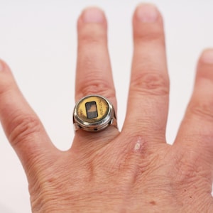Vintage Montana ringklocka, kvarts fingerring (fungerar ej)