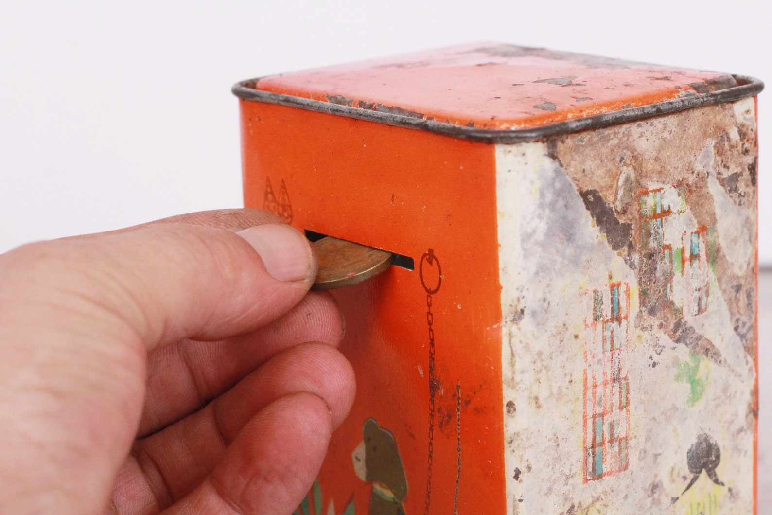 Vintage Tin Money Box With Code Saving Childhood Memories Bank Etsy