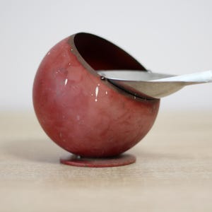 Vintage Globe Ashtray with Lid - 1980s Metal Tabletop Decor