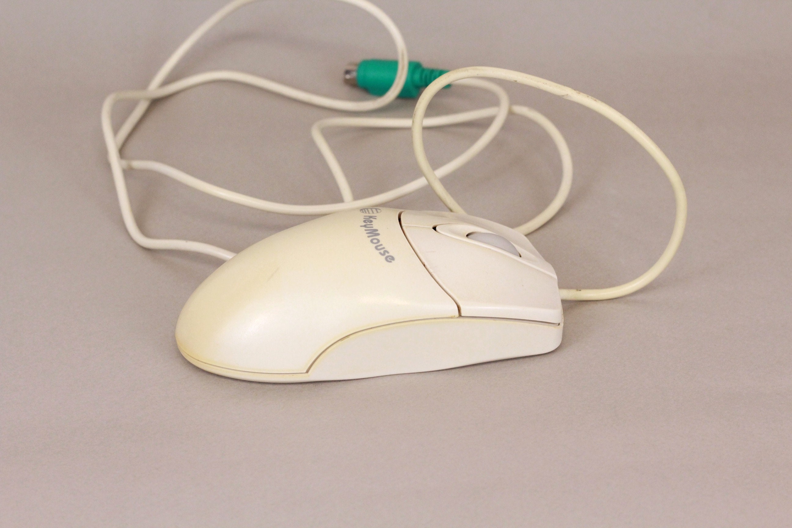 Vintage Key Mouse for Computer, Two Button and Scroll
