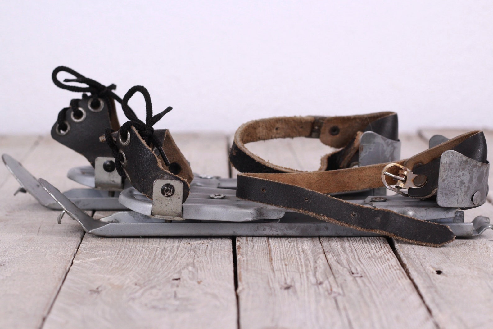 Vintage Strap on Ice Skates Made in USSR Circa 1950s Etsy