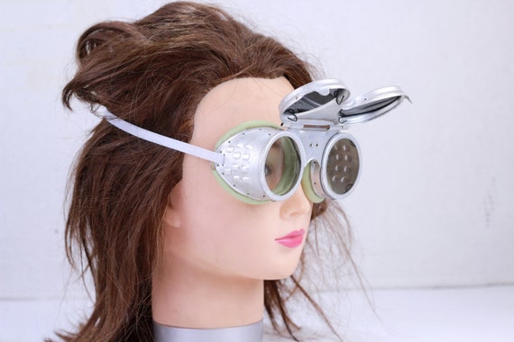Steampunk welding goggles Cut Out Stock Images & Pictures - Alamy