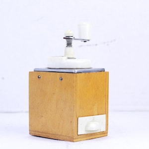 Vintage Manual Wooden Coffee Grinder, Coffee Mill