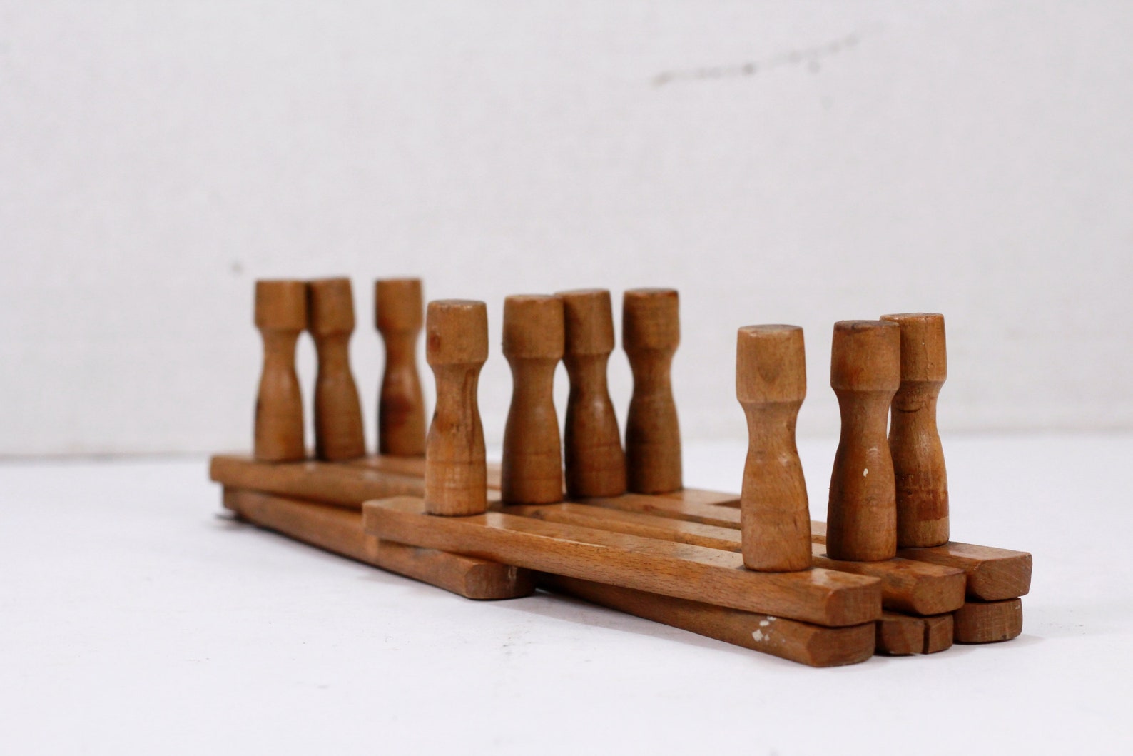 Vintage Accordion Peg Rack Hat Coat Wooden Rack Vintage уall Etsy