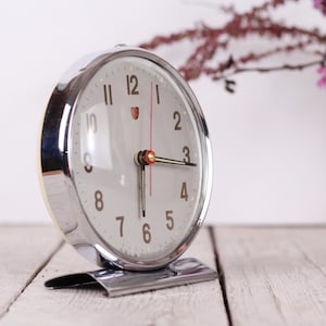 Vintage Chinese Mechanical Alarm Clock, Wind-Up, Working