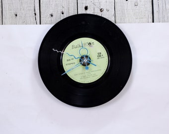 Hand Made Vinyl Record Wall Clock