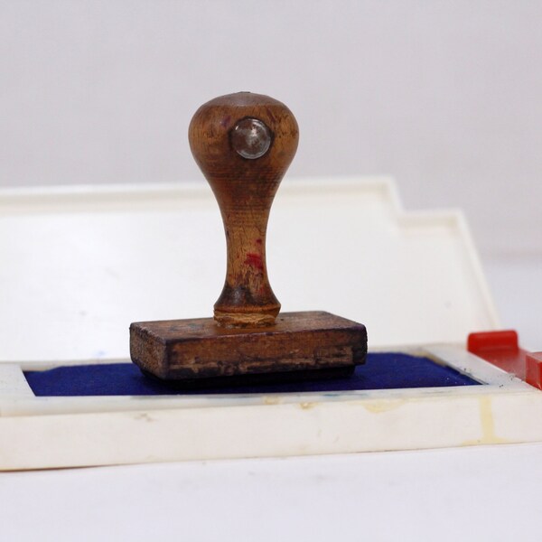 Wooden Handle Stamp Etsy