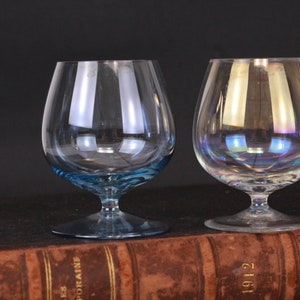 Vintage Colored Goblet Shot Glasses Set of Two
