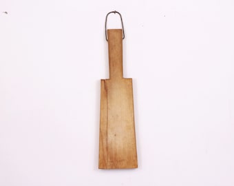Tábua de corte de madeira vintage pequena: decoração rústica para cozinha