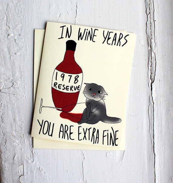 cat 40th birthday card cat lady birthday card funny cat | Etsy